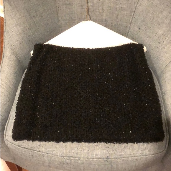 Alice & Olivia black tweed mini skirt - Picture 1 of 1